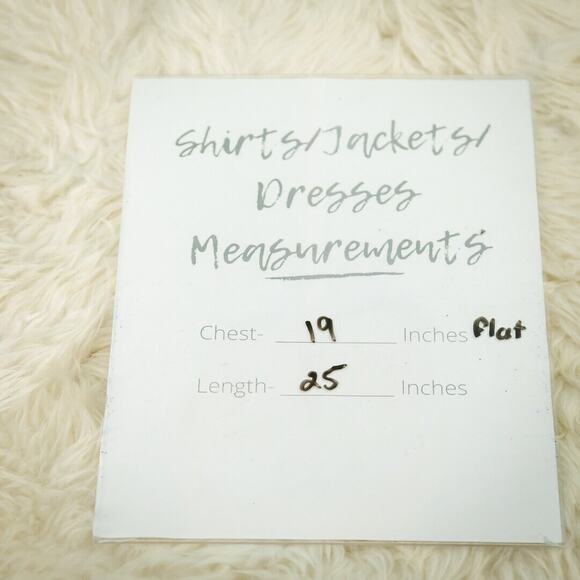 Habitat Size Small S Blue Plaid Print Collared Button Front Artsy Top Blouse - Picture 4 of 4